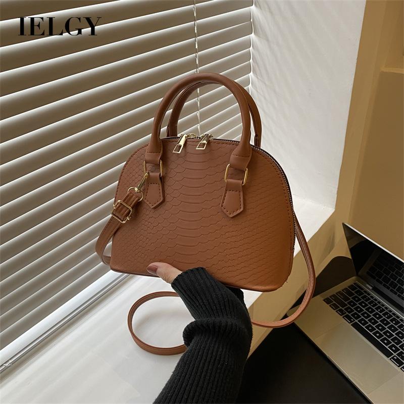 IELGY Korean Style Retro Snake Pattern Shell Messenger Bag Women ...