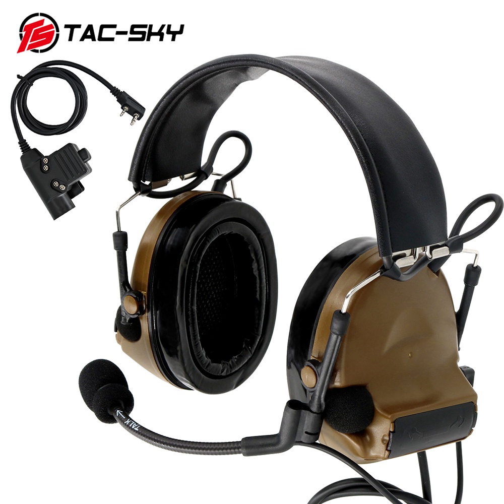 Tac-sky Tactical Headset Comtac Ii Pickup And Noise Reduction Military ...