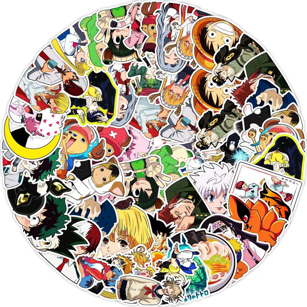 50pcs new cartoon stickers water cup notebook stickers waterproof ...