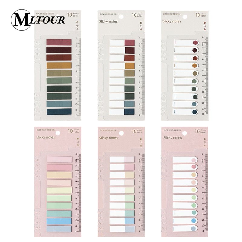 Morandi Color Index Sticky Notes Small Fresh Classification Stickers ...