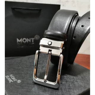 Montblanc Men's Casual Rustic Buckle Belt