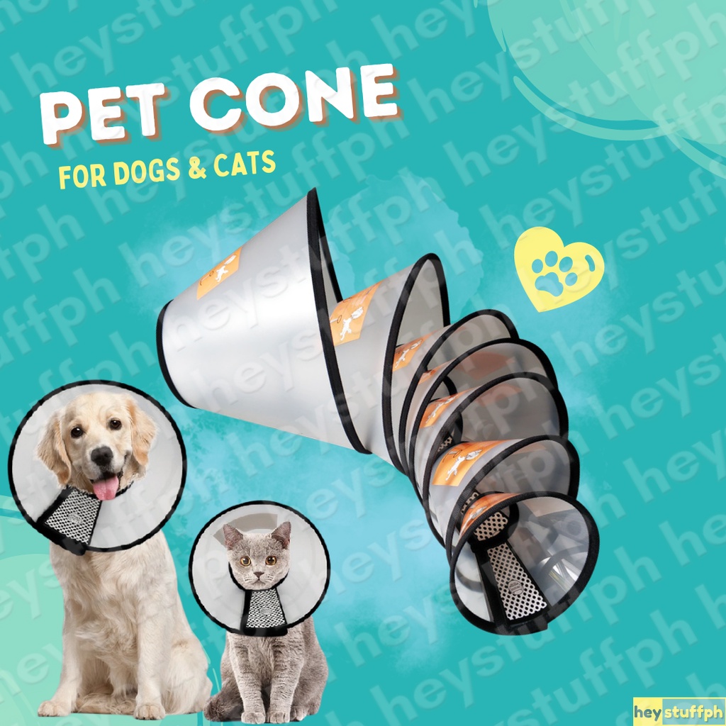 Pet Elizabeth Cone Safety Collar for Dogs and Cats Shopee Philippines