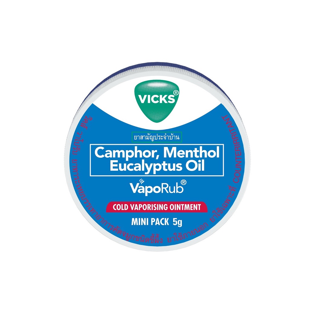 Vicks Vaporub 5g Cold Vaporizing Ointment | Shopee Philippines