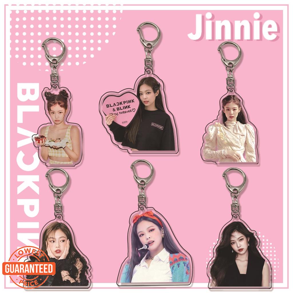 CAM XHZ Celebrity Idol Merchandise Kim Jennie Acrylic Keychain Ring ...