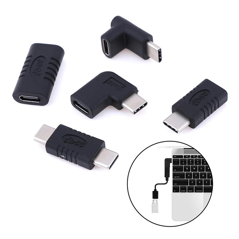USB 3.1 Type C Male To Female 90 Degree Converter Adapter | Shopee ...