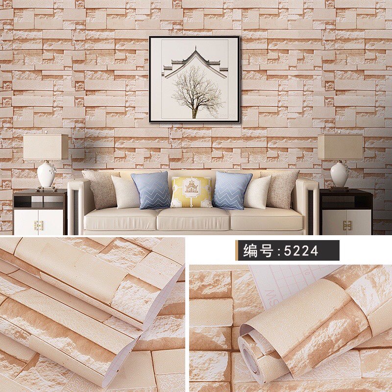 Aceking Wallpaper 2 Bricks Design Wallpapers Waterproof and Self ...