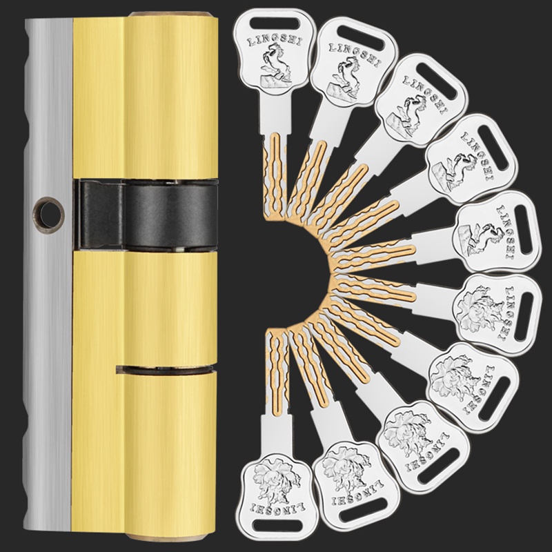 10 Keys Lock Replacement C Grade Security Entrance Door Lock Cylinder