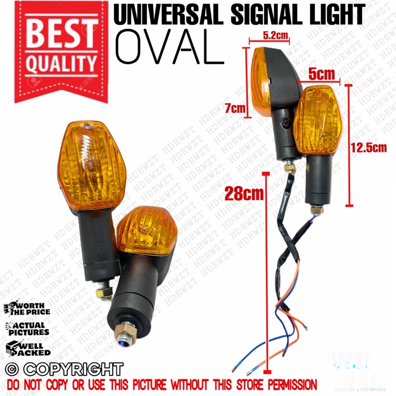 CSL 2PCS UNIVERSAL TURNING SIGNAL LIGHT / WINKER LAMP FOR ANY ...