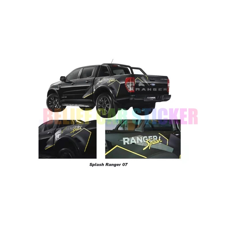 FORD RANGER SPLASH LIMITED EDITION BODY STICKER | Shopee Philippines