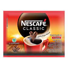 HITAM Nescafe Classic Instant Coffee Black Coffee 2gram (60sachet ...