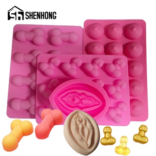 Sexy Penis Shape Silicone Mold Resin Tools Sugarcraft Cupcake