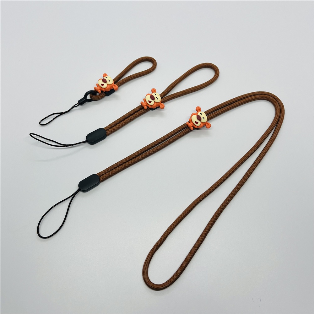 2PCS Motorsport Black Lanyard Neck Strap Key Chains ID