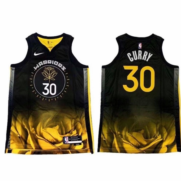 GOLDEN STATE WARRIORS OAKLAND CURRY YELLOW HG JERSEY FULL