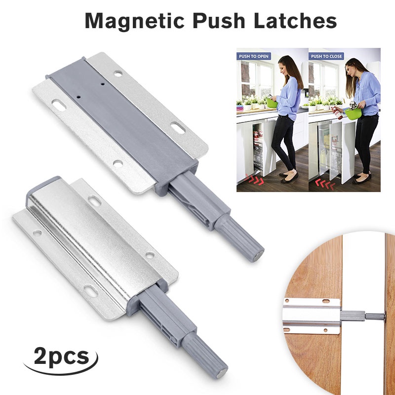 2 PCS Push to Open Door Latch Invisible Touch Latches ,for