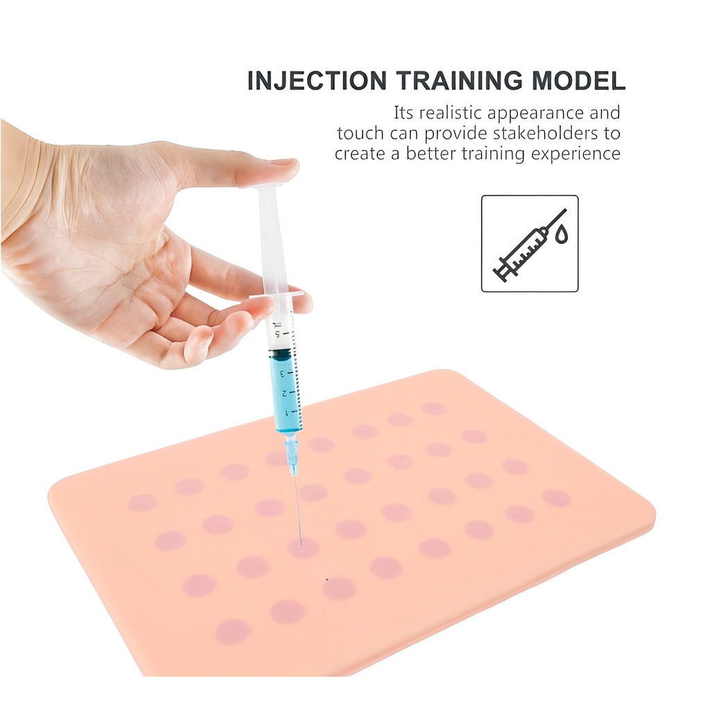 Practical Venipuncture Injection Silicone Training Pad Human Skin ...