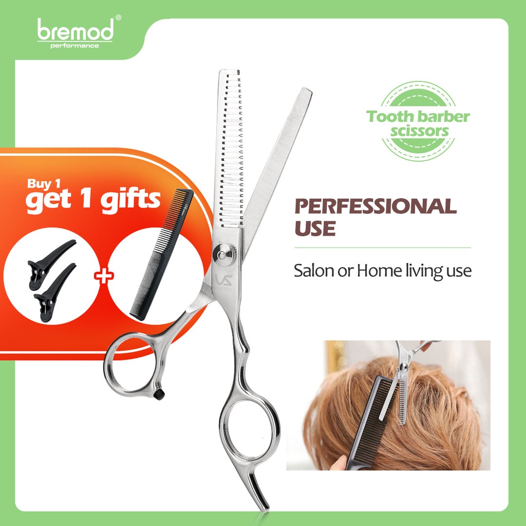 Bremod Hair scissors Salon use Thinning hair Scissor Japan Barber tooth