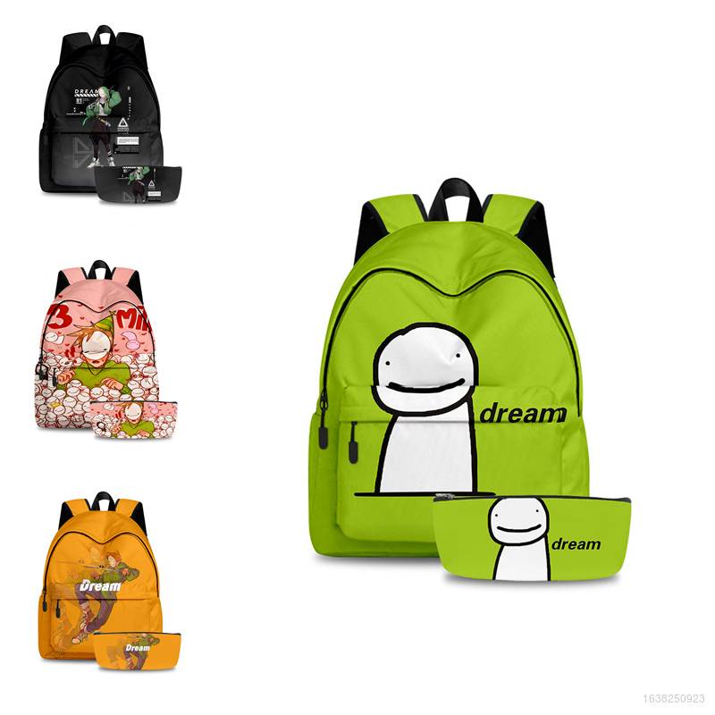 Dream SMP 3D Backpack Dreamwastaken Elementary Student School Bag ...