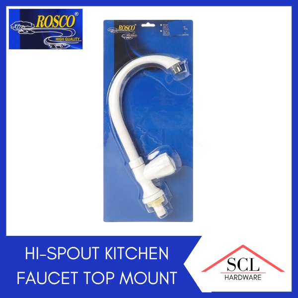 ROSCO High Spout PVC Kitchen Faucet Top Mount RO670 Shopee Philippines