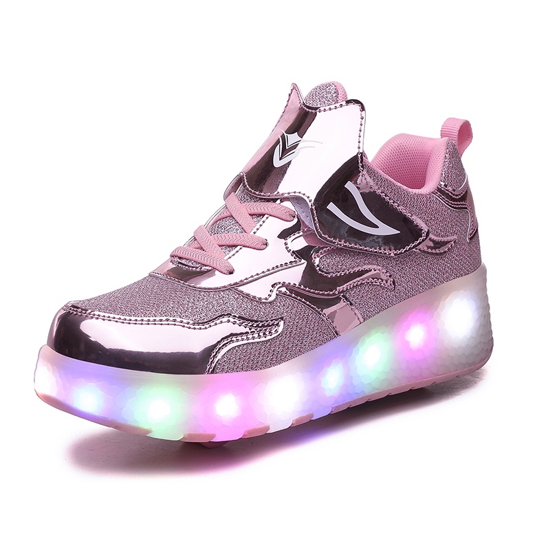 MR.BINBEITIME Kids LED light roller skates for boys and girls ...