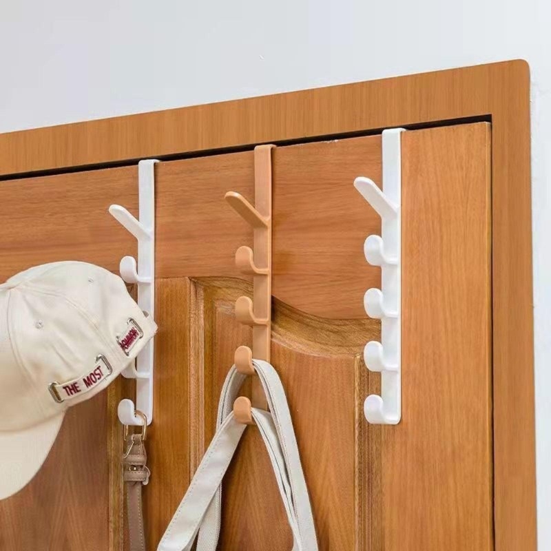 Left Door Hanger Hook Rack with Hooks for Hanging Clothes Over The Door  Towel Rack Coat Hanger for Bathroom Living Roo