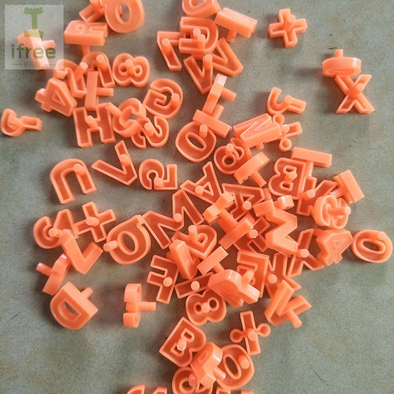 ┋80 Pcs/Set Child Puzzle Toys Letter Alphabet Plastic Nails Scrabble ...