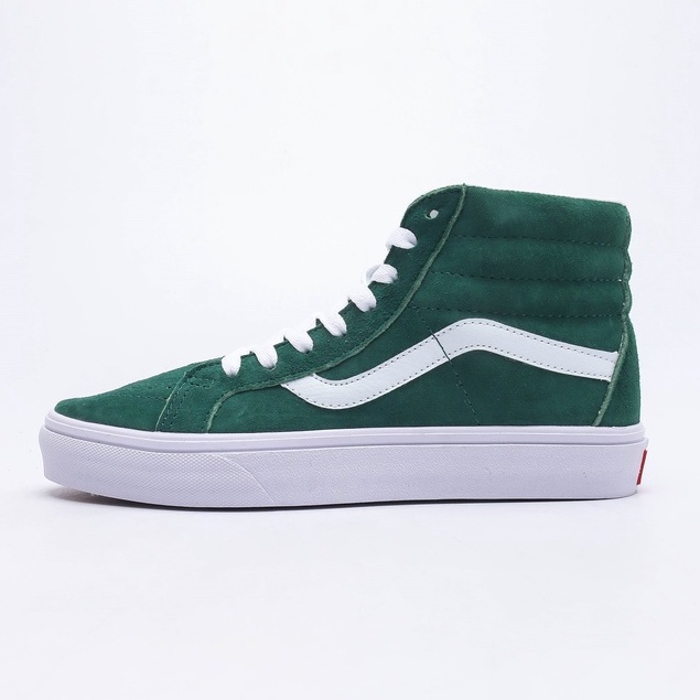 All green high outlet top vans