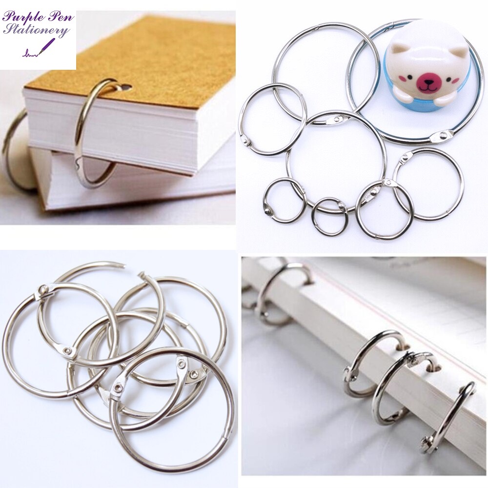 Circular Ring Metal Binder Ring Metal Loose Leaf Book Binder Hoop Ring ...