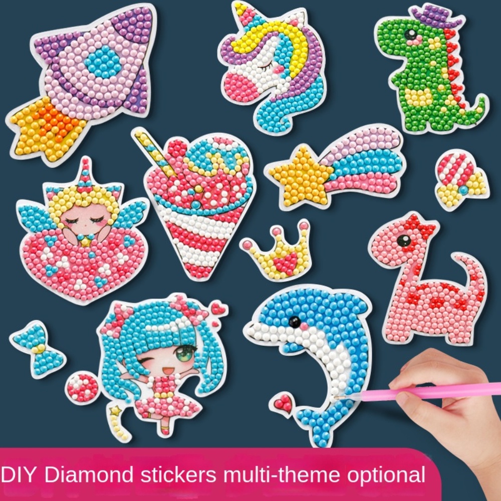 5D DIY Diamond Painting Kits for Kids Mosaic Sticker by Numbers Kits