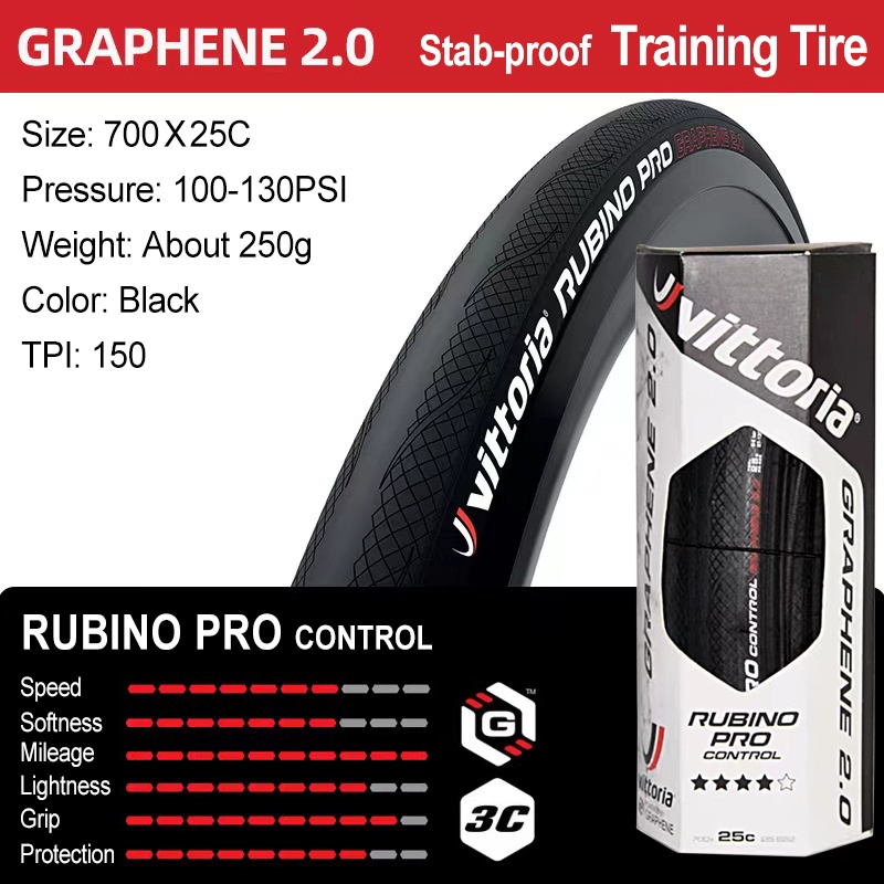 Vittoria Corsa G2.0 Graphene Clincher Tire - 700x25C Black - 320