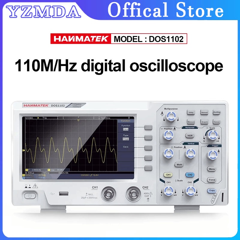 DOS1102 Digital Oscilloscope 110M Dualchannel Simultaneous Sampling