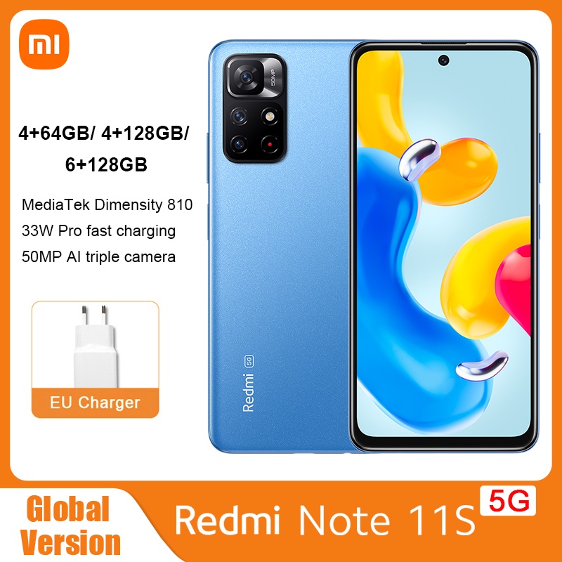 Xiaomi Redmi Note 11S 5G 128GB 4GB Dual SIM Factory Unlocked GSM Global  Version