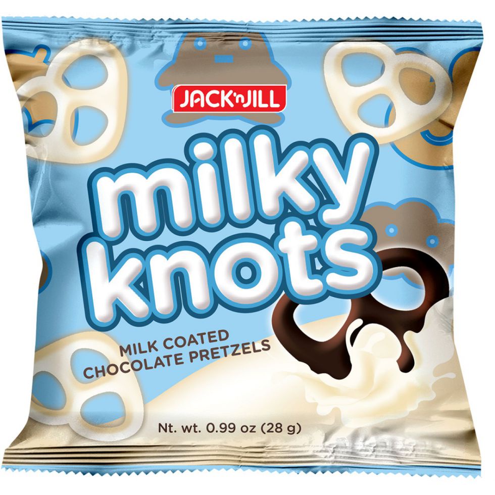 Jack 'n Jill Milky Knots Milk Coated Chocolate Pretzels 28g Shopee