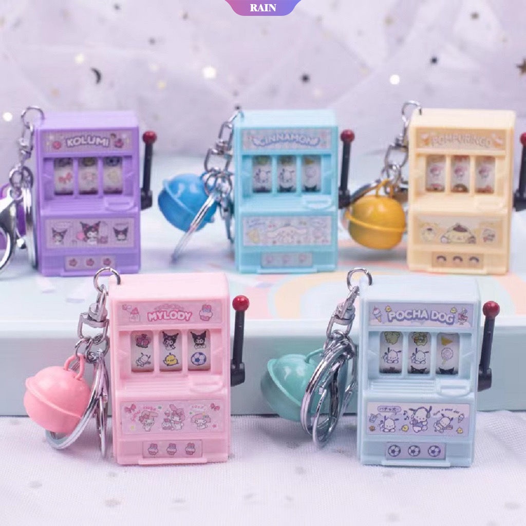 Kawaii Sanrio Game Machine Series KeyChain My Melody Cinnamoroll Kuromi