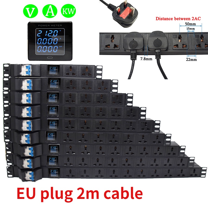 Cabinet type digital display power distribution unit row plug, 16A air ...