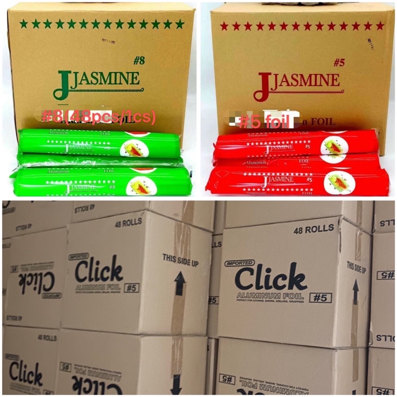 sold per box JASMINE /click Wrap Food Grade Foil Wrapper Sheet Roll ...