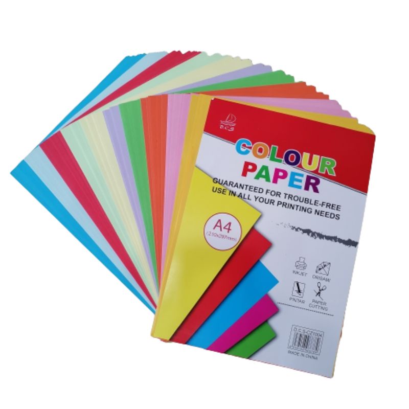 100 Sheets A4 Colored Paper. | Shopee Philippines