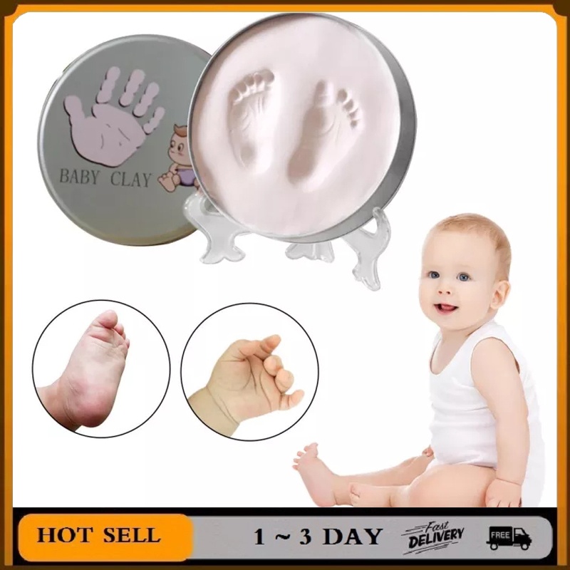Newborn Baby Hand and Foot Souvenir Inkpad Photo Frame Hand and Foot