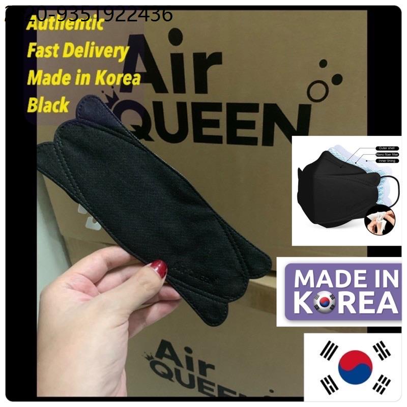 Face Mask Authentic Air Queen Adult Black White Nano Fiber Kf94 Face ...