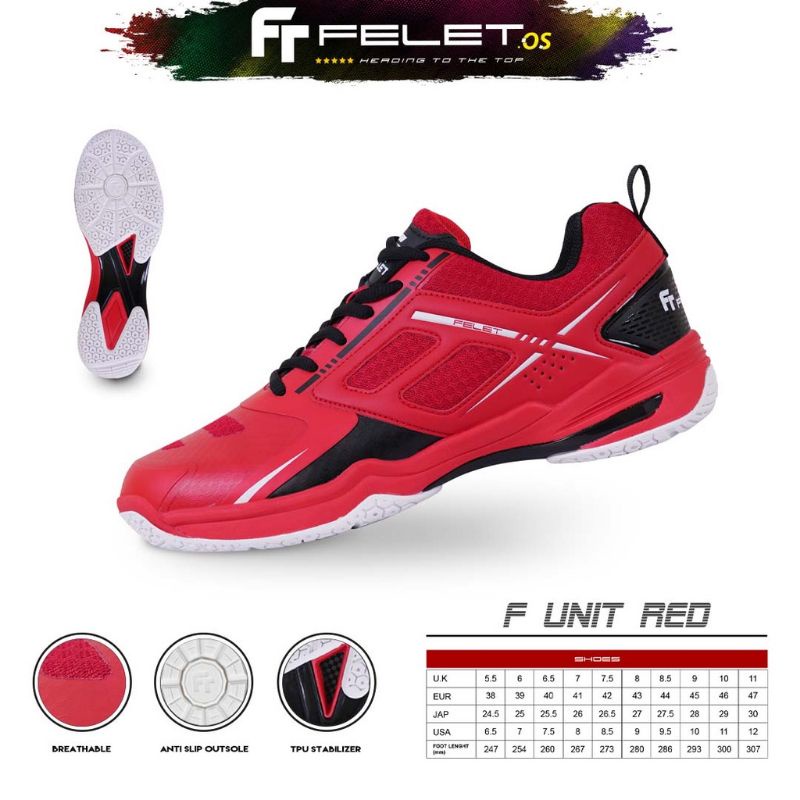 Felet Badminton Shoe Ship in 24 hour, Felet Indoor Court Shoe, Kasut ...