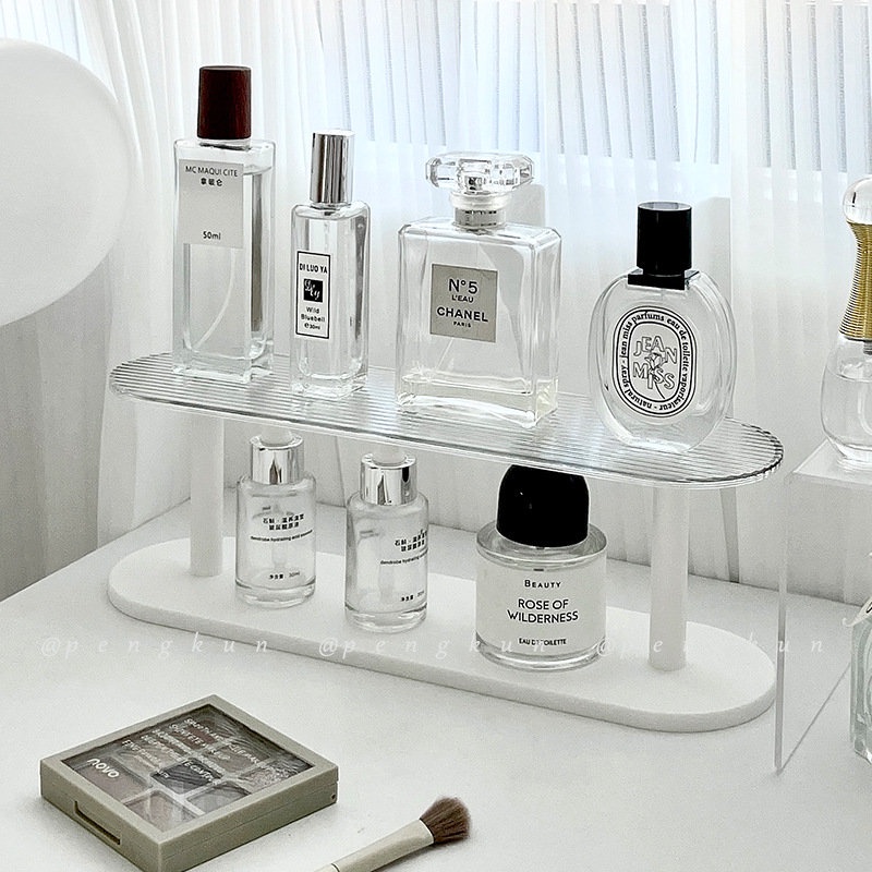 Desktop Acrylic Storage Rack Perfume Rack Desktop Water Cup Cosmetics ...