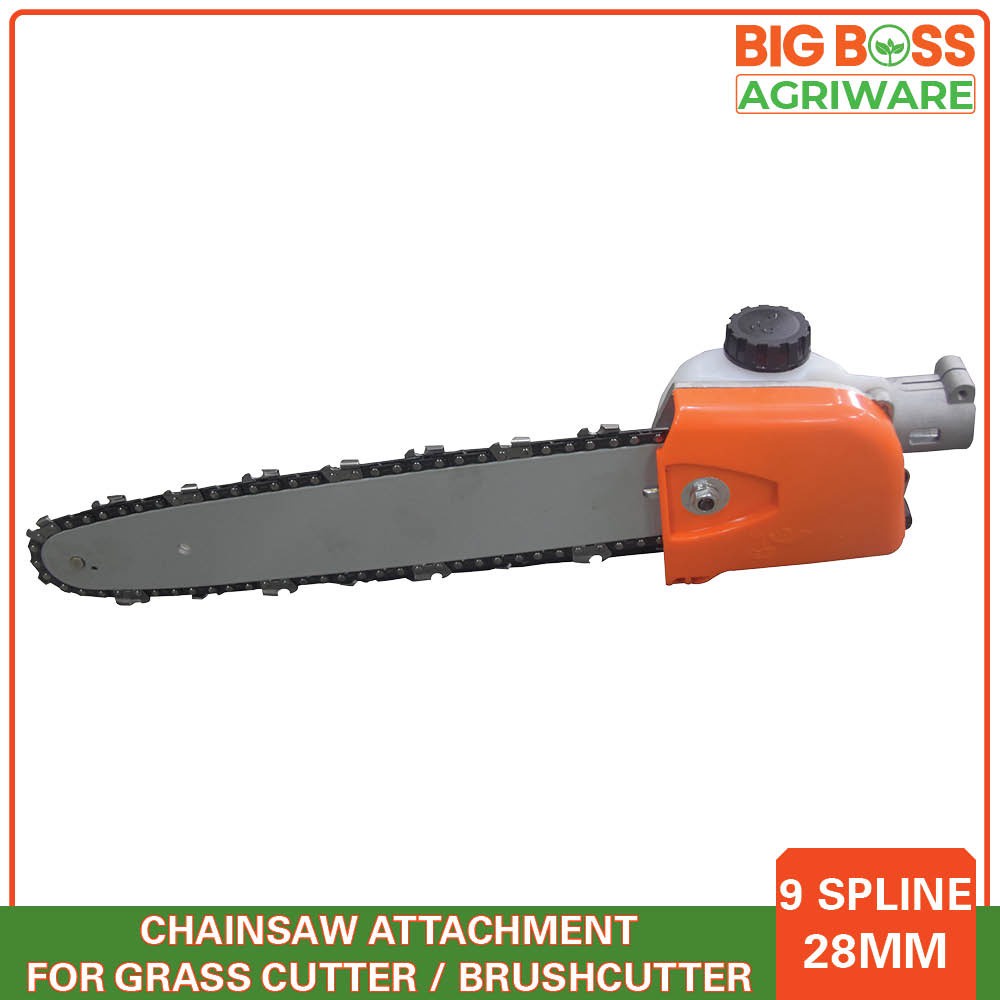 BBA 12" / 305mm Polesaw, Chainsaw Attachment [28mm/9T Spline