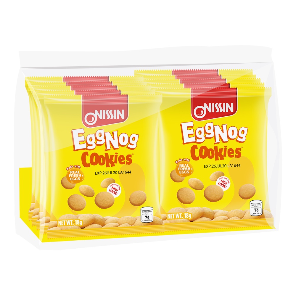Nissin Eggnog Cookies 18G X 10 Shopee Philippines