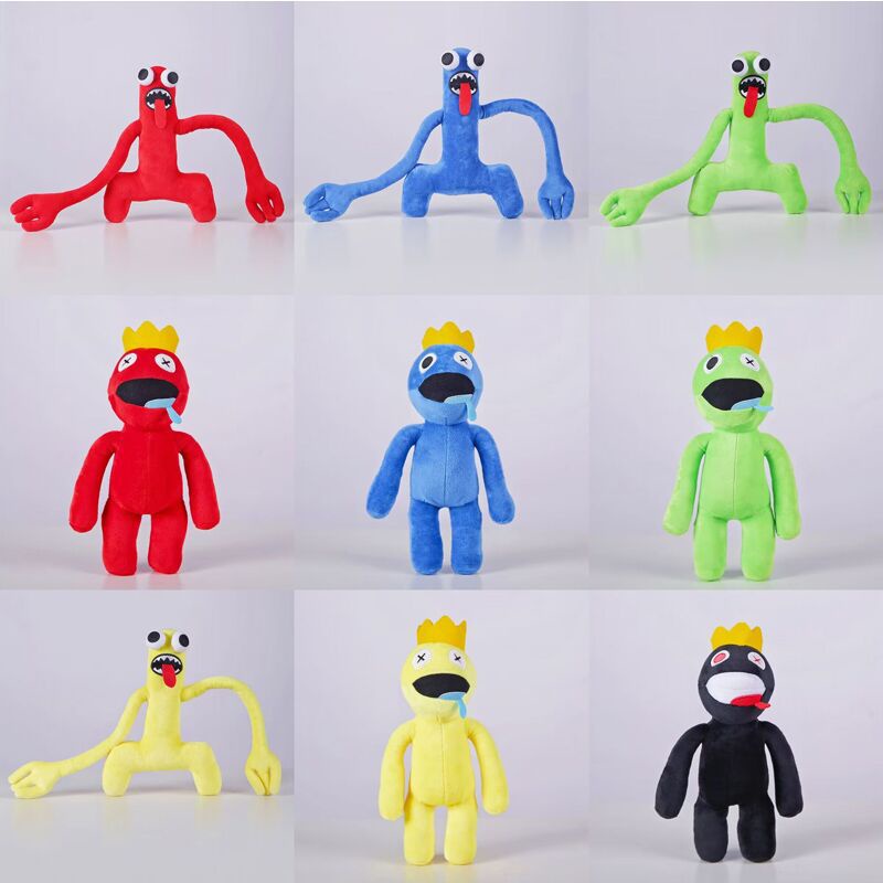 Game roblox rainbow friends Soft Stuffed Plush Toys Red Green Blue ...