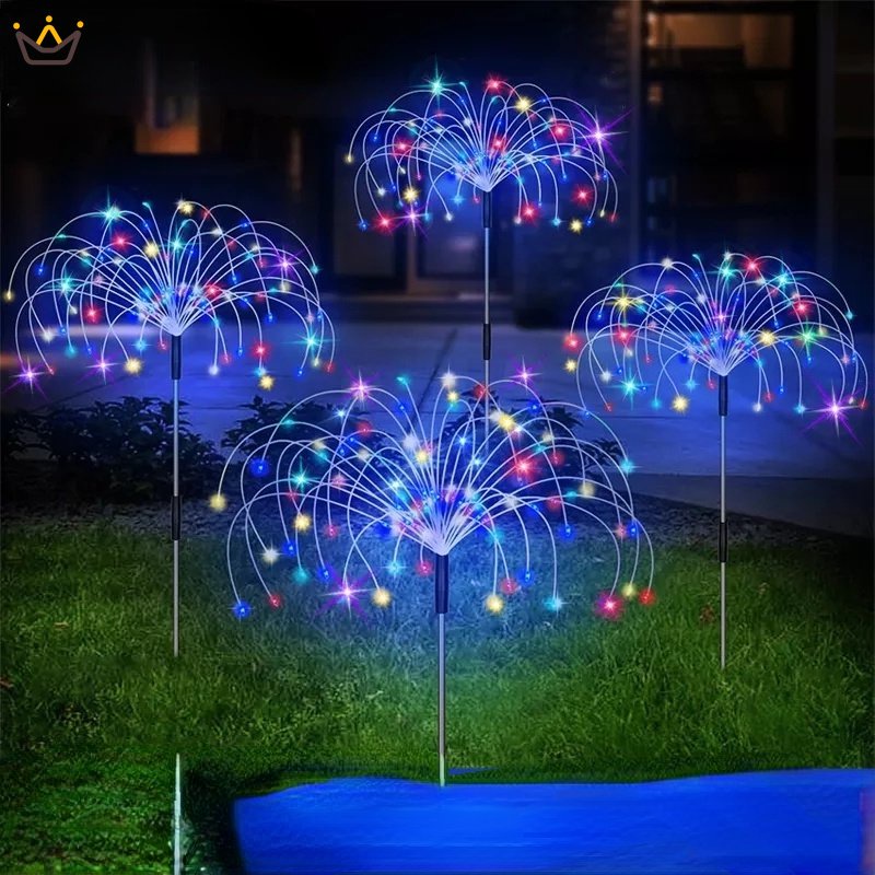 Solar Firework Lights Outdoor Garden Decoration Lamps Christmas Terrace
