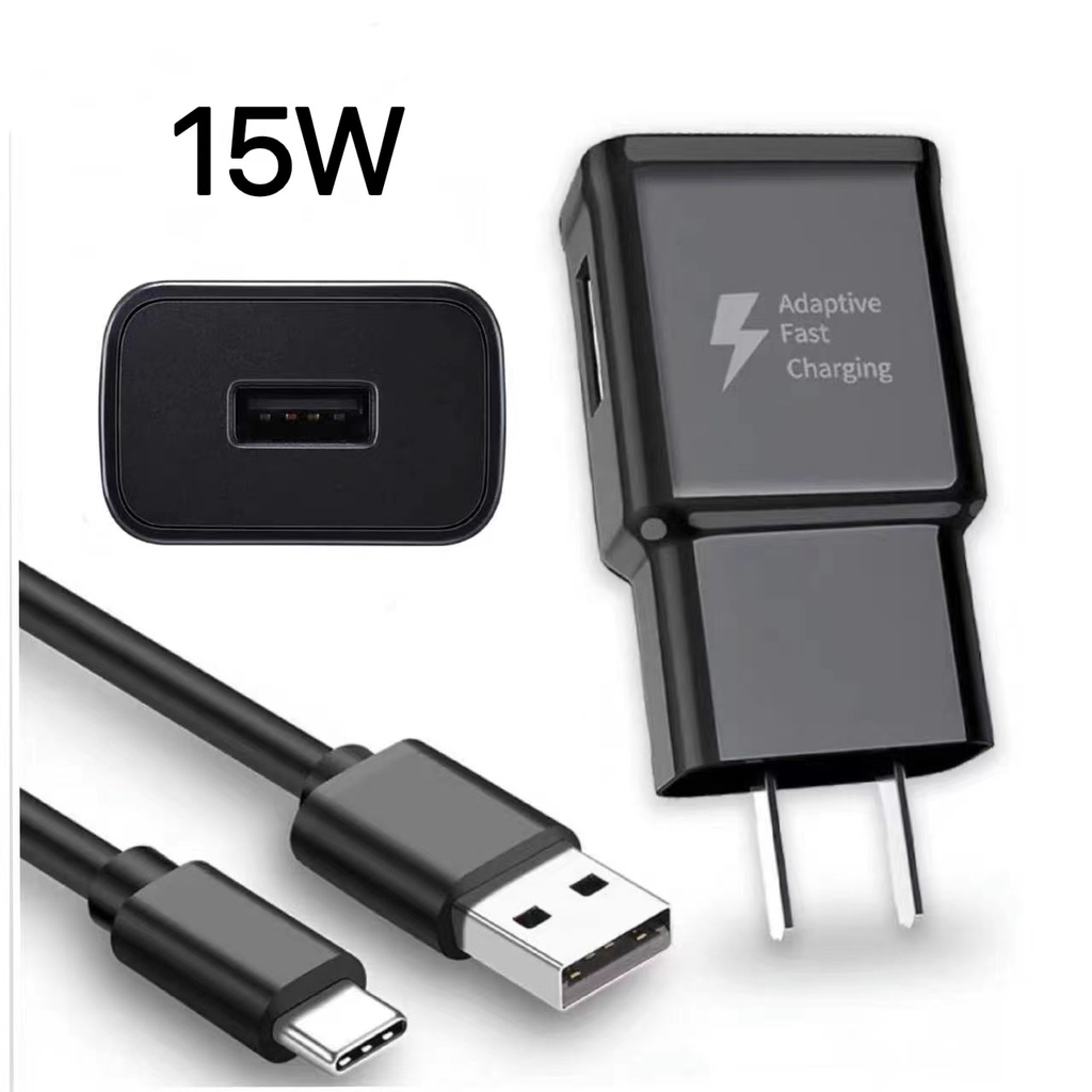 Fast Charger 15W Type-C Type C Cable Micro USB Data Cable Travel Wall ...