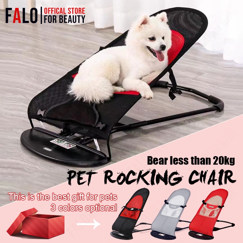 FALO Tiktok Foldable Rocker Bouncer Chair Pet Bed Pet Rocking Chair ...