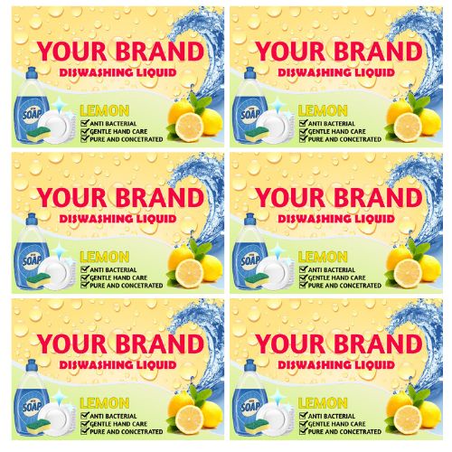 Sticker Label For Dishwashing Liquid (13pcs) 