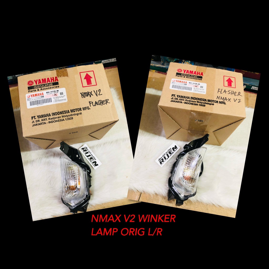 YAMAHA GENUINE ORIGINAL WINKER LAMP ASSY FOR NMAXV2 (2PCS) B6H-H3310-00 ...