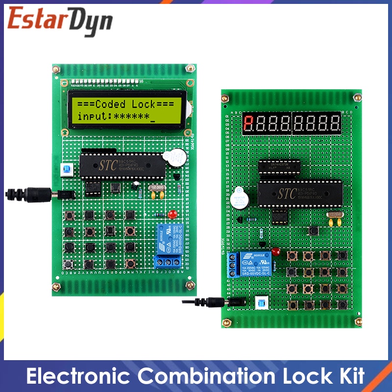 51 MCU electronic password lock design kit Microcontroller Electronic