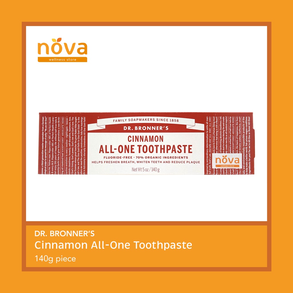 Dr. Bronner's Cinnamon AllOne Toothpaste 140g (pc) Shopee Philippines